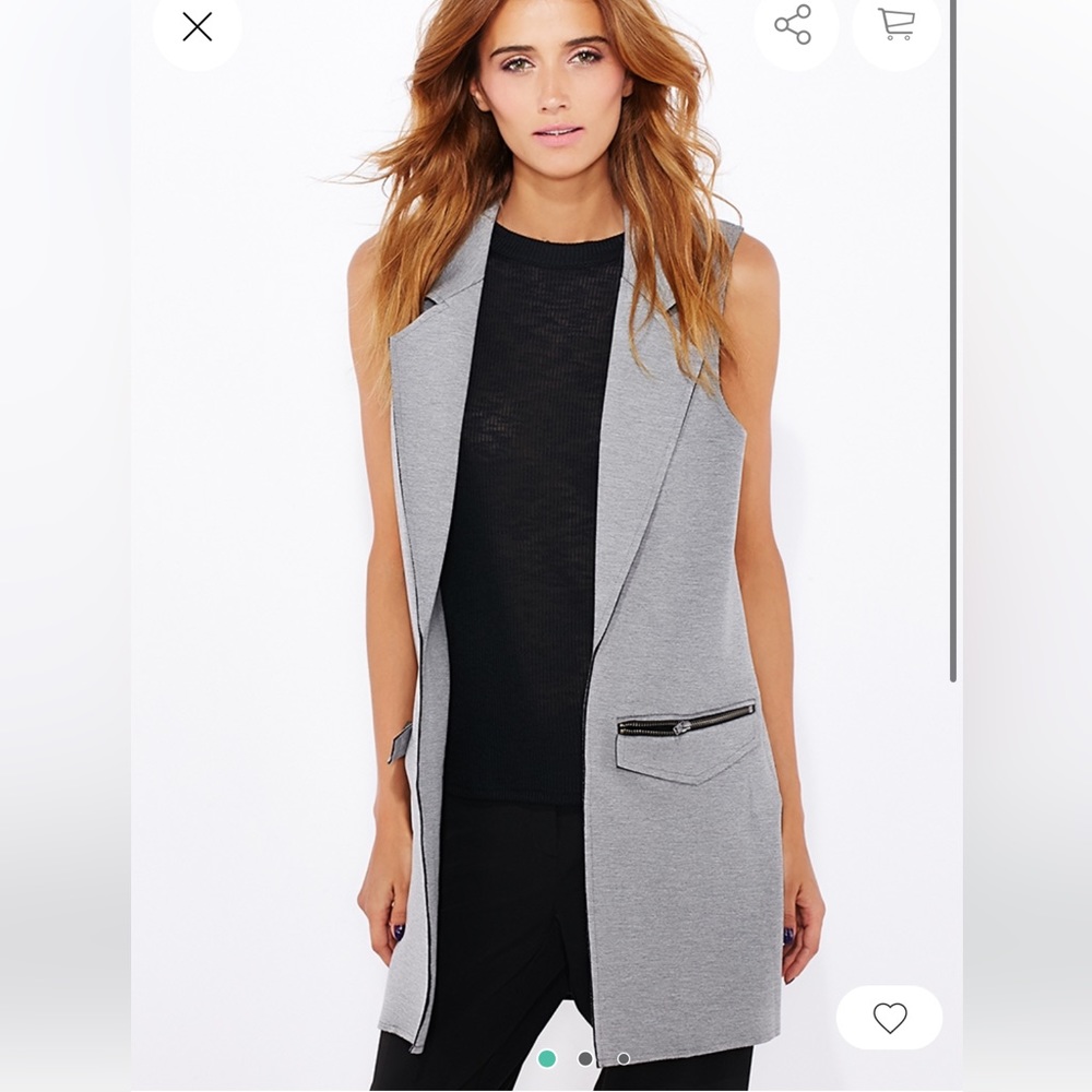 TOPSHOP, Sleeveless Ponte Blazer, size 4